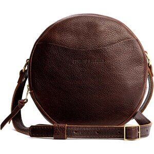 Women's Coldbrew Portland Leather Finest Full-Grain Hides Circle Crossbody Bag